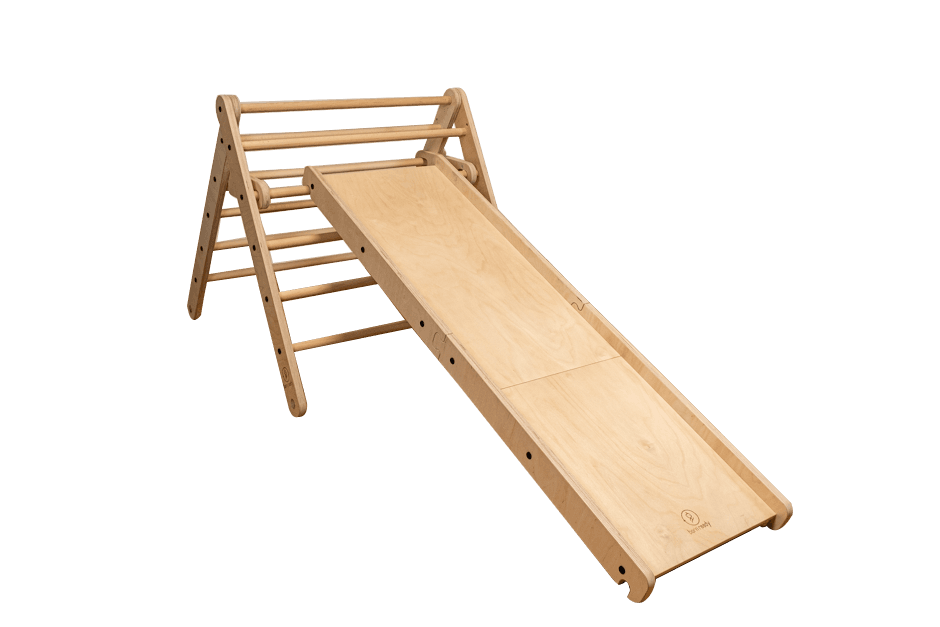 Climber and Slide Kletterdreieck mit rutsche, Pikler mit rutsche, pikler with slide - Born Ready Toys Montessori Pikler Inspired